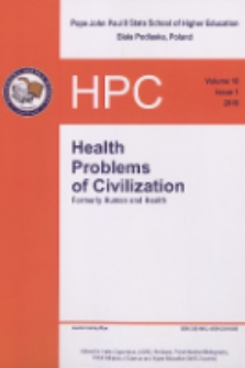 Health Problems of Civilization T. 10, nr 1 (2016)