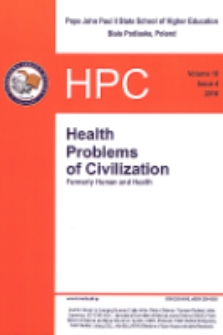 Health Problems of Civilization T. 10, nr 4 (2016)