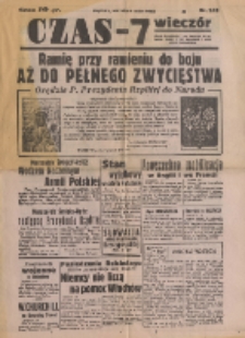 Czas : dziennik poświęcony polityce krajowej i zagranicznej oraz wiadomościom literackim, rolniczym i przemysłowym R. 91 (1939) nr 242