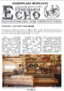 Echo Studzianki : kwartalnik Stowarzyszenia Rozwoju Miejscowości Studzianka R. 8 (2016) nr 2 (28)