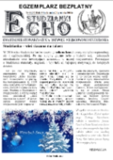 Echo Studzianki : kwartalnik Stowarzyszenia Rozwoju Miejscowości Studzianka R. 8 (2016) nr 4 (30)