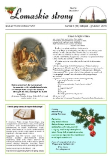 Łomaskie Strony : biuletyn mieszkańc&oacute;w Łomaz i okolic R. 8 (2016) nr 6 (56)
