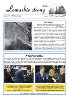 Łomaskie Strony : biuletyn mieszkańc&oacute;w Łomaz i okolic R. 9 (2017) nr 1 (57)