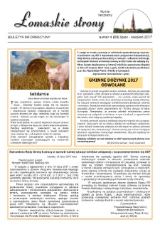 Łomaskie Strony : biuletyn mieszkańc&oacute;w Łomaz i okolic R. 9 (2017) nr 4 (60)