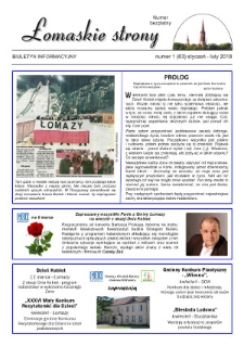 Łomaskie Strony : biuletyn mieszkańc&oacute;w Łomaz i okolic R. 10 (2018) nr 1 (63)