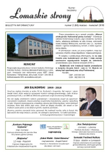Łomaskie Strony : biuletyn mieszkańców Łomaz i okolic R. 10 (2018) nr 2 (64)