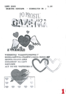 Po prostu gazetka : gazetka szkolna gimnazjum nr 3 R. 1 (2000) nr 3