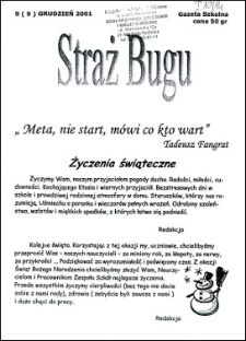 Straż Bugu : gazeta szkolna R. 1 (2001) nr 9