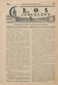 Głos Społeczny R. 2 (1934) nr 1