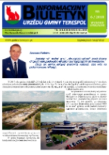 Biuletyn Informacyjny Urzędu Gminy w Terespolu R. 27 (2018) nr 6 (wydanie specjalne)
