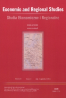 Studia Ekonomiczne i Regionalne = Economic and Regional Studies T. 8, nr 3 (2015)