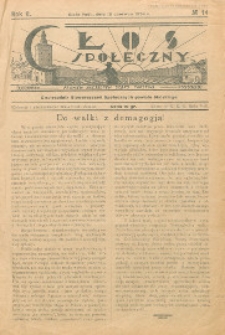 Głos Społeczny R. 2 (1934) nr 14