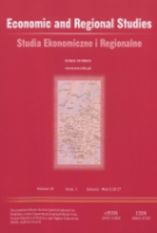 Studia Ekonomiczne i Regionalne = Economic and Regional Studies T. 10, nr 1 (2017)