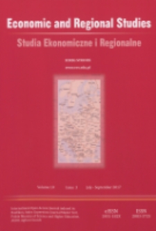 Studia Ekonomiczne i Regionalne = Economic and Regional Studies T. 10, nr 3 (2017)