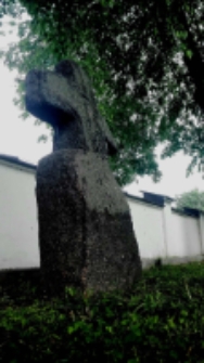 Krzyż pokutny przy kościele pw. Podwyższenia Krzyża Pańskiego w Piszczacu [fotografia]