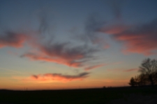 Krajobraz o zachodzie słońca w okolicach Łukowców [fotografia - wyróżnienie]