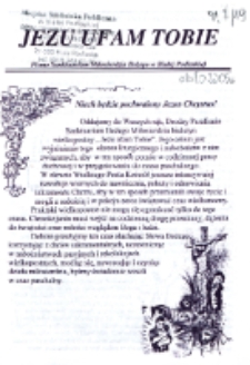 Jezu Ufam Tobie! : pismo Sanktuarium Miłosierdzia Bożego w Białej Podlaskiej (2005) [nr 1]