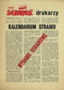 Kalendarium Strajku / NSZZ "Solidarność" Drukarzy