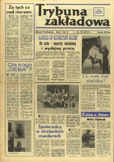 Trybuna Zakładowa : organ samorządów robotniczych R. 1 (1977) nr 11