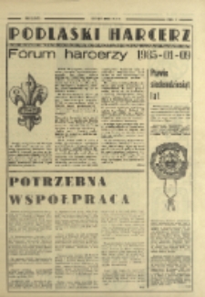 Podlaski Harcerz : forum harcerzy : dodatek do "Słowa Podlasia" 1985 nr 2