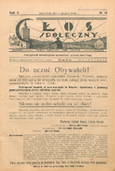 Głos Społeczny R. 2 (1934) nr 18