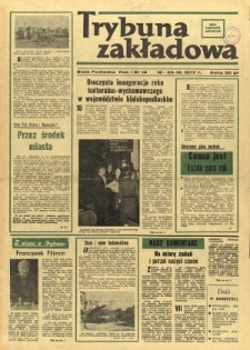 Trybuna Zakładowa : organ samorządów robotniczych R. 1 (1977) nr 18