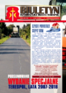 Biuletyn Informacyjny Miasta Terespol R. 15 (2018) nr 2
