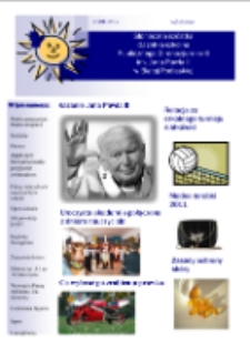 Słoneczna Sz&oacute;stka : gazetka szkolna Publicznego Gimnazjum nr 6 im. Jana Pawła II w Białej Podlaskiej R.1 (2011/2012) nr 2