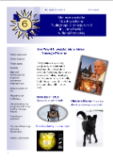 Słoneczna Sz&oacute;stka : gazetka szkolna Publicznego Gimnazjum nr 6 im. Jana Pawła II w Białej Podlaskiej R.2 (2012/2013) nr 2