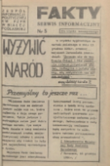 Fakty : serwis informacyjny 1982 nr 5
