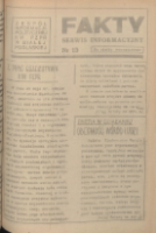 Fakty : serwis informacyjny 1982 nr 15
