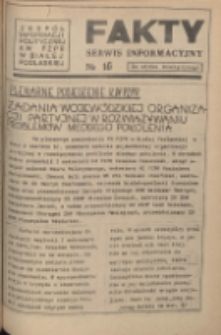 Fakty : serwis informacyjny 1982 nr 16