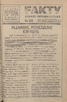 Fakty : serwis informacyjny 1982 nr 22