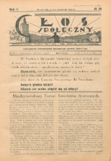 Głos Społeczny R. 2 (1934) nr 20