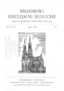 Wiadomości Diecezjalne Siedleckie : organ urzędowy Kurii Diecezjalnej R. 69 (2000) nr 7