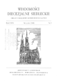 Wiadomości Diecezjalne Siedleckie : organ urzędowy Kurii Diecezjalnej R. 69 (2000) nr 9