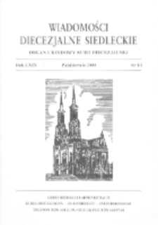 Wiadomości Diecezjalne Siedleckie : organ urzędowy Kurii Diecezjalnej R. 69 (2000) nr 10