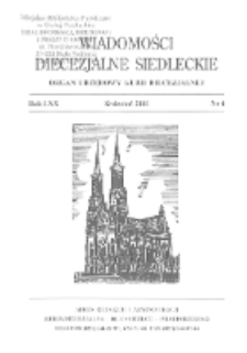 Wiadomości Diecezjalne Siedleckie : organ urzędowy Kurii Diecezjalnej R. 70 (2001) nr 4