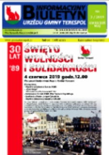 Biuletyn Informacyjny Urzędu Gminy w Terespolu R.28 (2019) nr 3