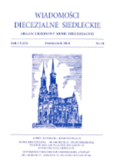 Wiadomości Diecezjalne Siedleckie : organ urzędowy Kurii Diecezjalnej R. 79 (2010) nr 10