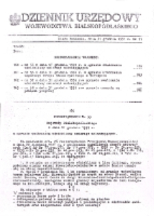 Dziennik Urzędowy Województwa Bialskopodlaskiego R. 17 (1991) nr 11