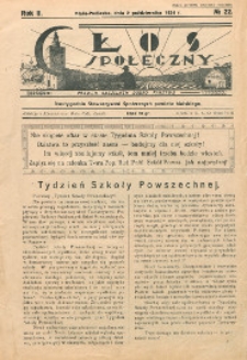 Głos Społeczny R. 2 (1934) nr 22