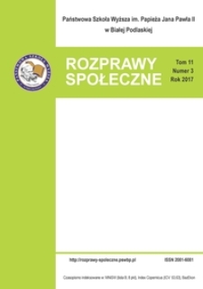 Rozprawy Społeczne = Social Dissertations T. 11 (2017) nr 3
