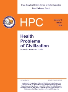 Health Problems of Civilization T. 12 (2018) nr 1