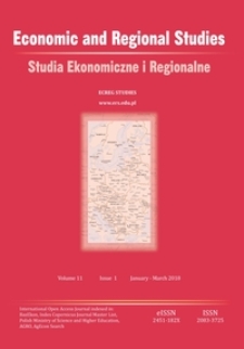 Studia Ekonomiczne i Regionalne = Economic and Regional Studies T. 11 (2018) nr 1
