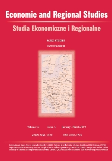 Studia Ekonomiczne i Regionalne = Economic and Regional Studies T. 12 (2019) nr 1