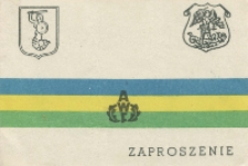 Zaproszenie: [Inc.:] Rektor i Senat Akademii Wychowania Fizycznego w Warszawie uprzejmie zapraszają na uroczystość inauguracji roku akademickiego 1971-1972