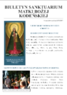 Biuletyn Sanktuarium Matki Bożej Kodeńskiej R. 8 (2017) nr 6 (53)