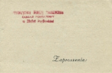 Zaproszenie: [Inc.:] Towarzystwo Wiedzy Powszechnej Zarząd Powiatowy w Białej Podlaskiej zaprasza [...] na konferencję sprawozdawczo-wyborczą...