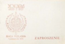 Zaproszenie: [Inc.:] Komitet Obchodów XXXV rocznicy powołania Milicji Obywatelskiej i Służby Bezpieczeństwa zaprasza [...] na uroczystą akademię [...]